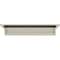 Ekena Millwork 67" Bottom Width x 69 1/2" Top Width x 5 1/2"H x 1 3/4"P Stockton Crosshead CRH06X67ST - alternate 3